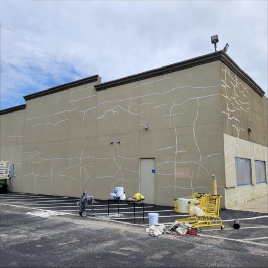 Commercial exterior painting